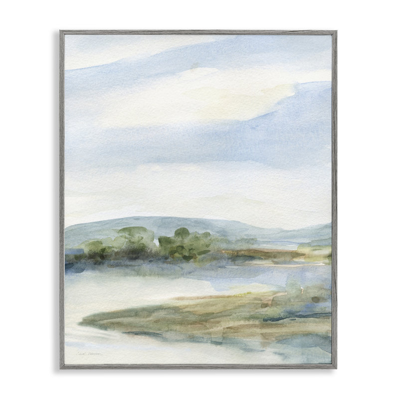 Impression de giclée encadrée, impression de Natural Hills Gray, design par Carol Robinson, H 30 po x l 24 po