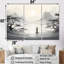 Jardin zen - ensemble d'art mural bouddhisme-107766160-107766165