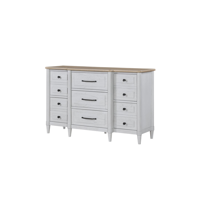 Petite commode pour adolescent - Ciment et sable, Blanc