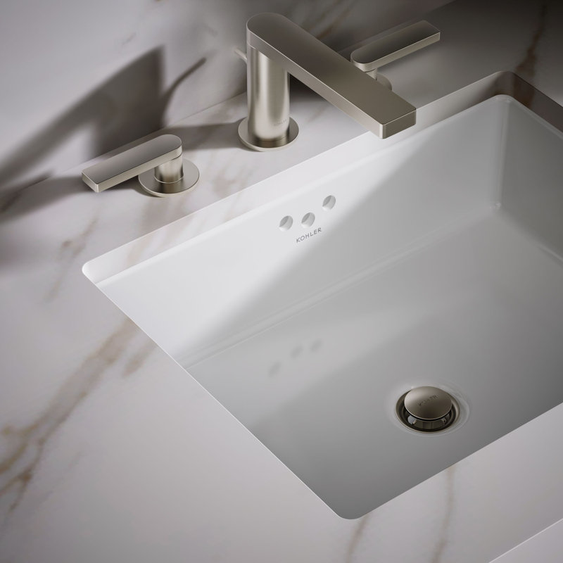 Kathryn 6.25" Undermount Bathroom Sink in White with Glazed Underside
