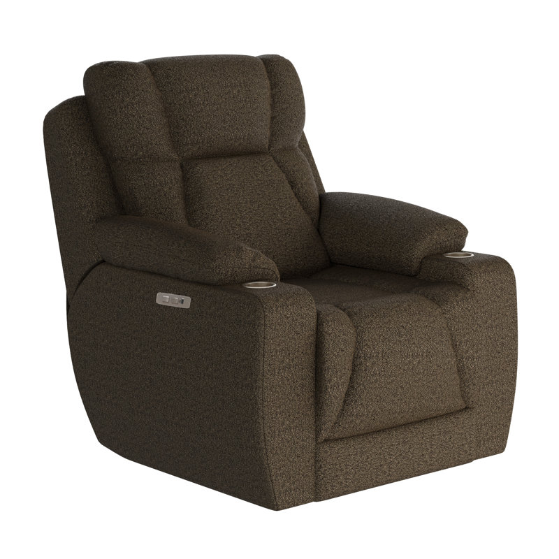 Fauteuil inclinable près du mur pour homme, Taupe, Mélange de polyester