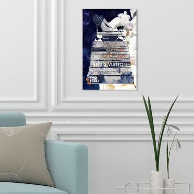 Pensées bleues profondes - Impression sur toile