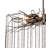 Ednamae 8 - Light Steel Dimmable Chandelier