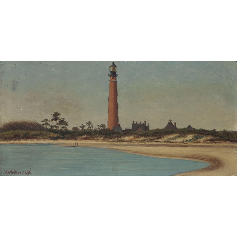 Phare de Ponce de Leon Inlet, Daytona Beach, Floride (1895), H 14 po x l 24 po