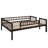 Full-Over-Full-Over-Full Triple Bed With Built-In Ladder And Slide , Triple Bunk Bed With Guardrails