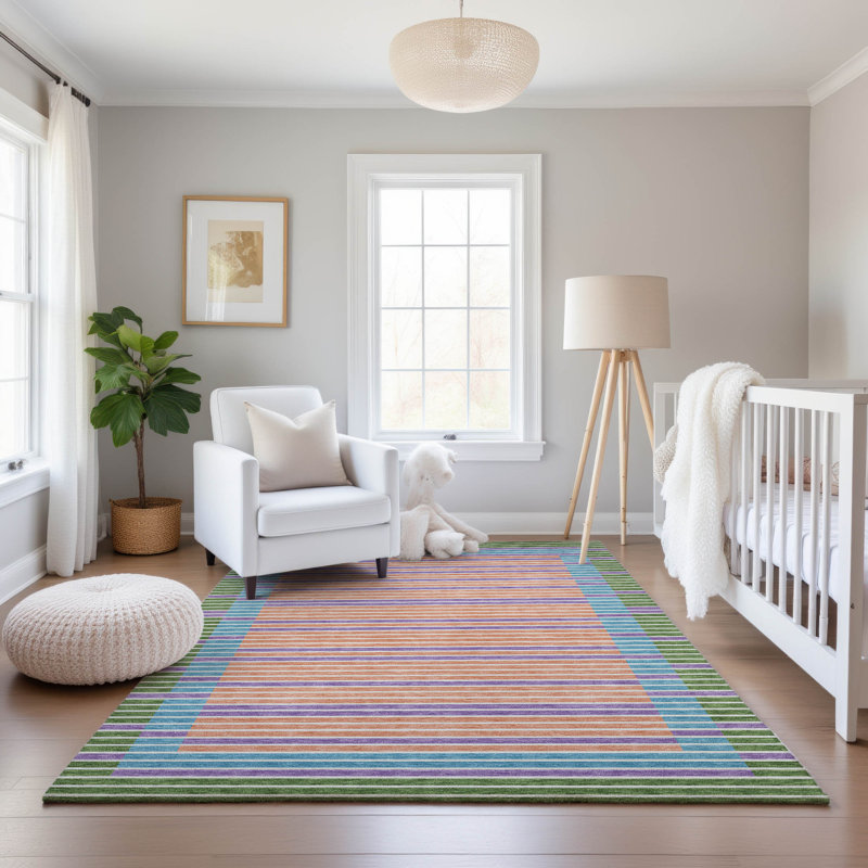 Tapis de qualité supérieure lavable à la machine Elize AMF1398, Rectangle 10 pi x 14 pi