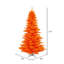 Orange Fir Lighted Artificial Fir Christmas Tree-1637880691