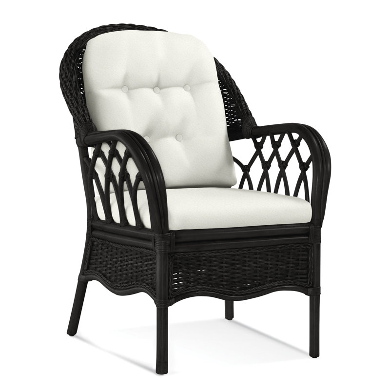 Everglade Upholstered Arm Chair, Gray Sugar Performance; 0863-84, Antique Black