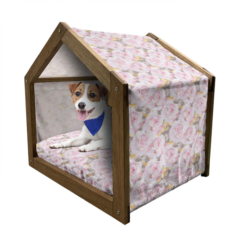 Niche pour chien en bois, H 25,59 po x l 29,53 po x P 21,65 po
