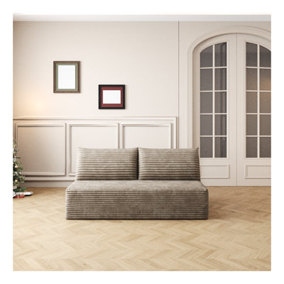 Cloud Modular Sectional Sofa, Modern Deep Seat Couch with Plush Corduroy Fabric - Camel Upholstered Sectional for Living Room, No Assembly Required