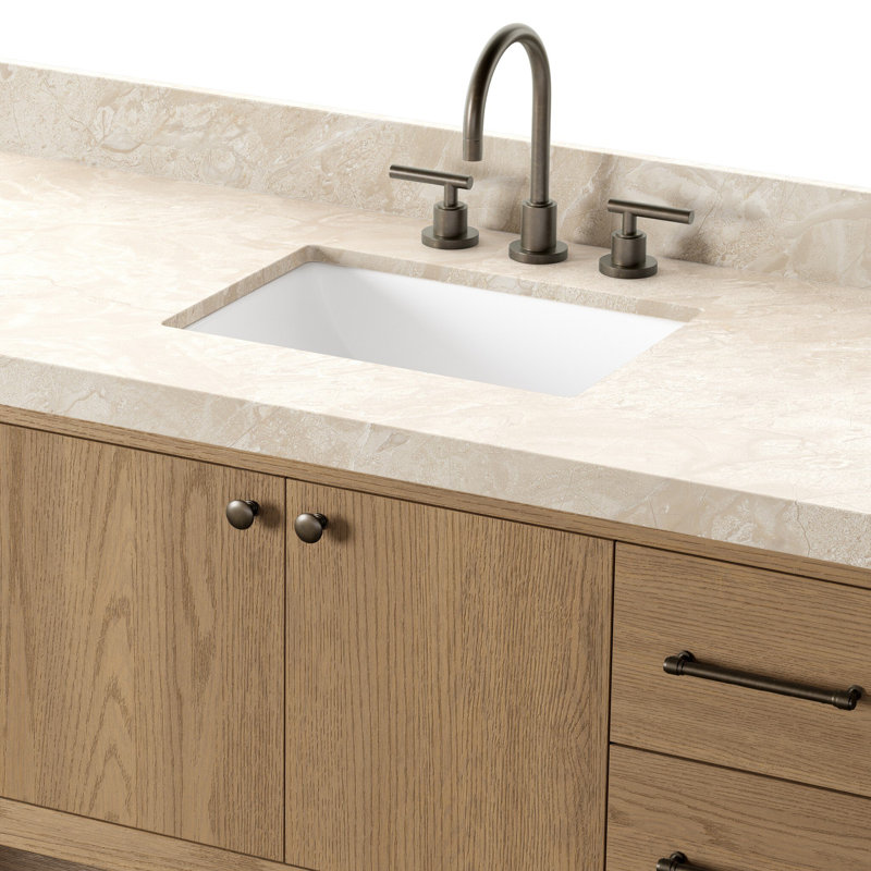 Anthem Single Vanity, Satin Light Wash Oak