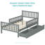 Lit plateforme pour enfants avec rails de sécurité et tiroirs de rangement Dreamhaven-356153553-356153566