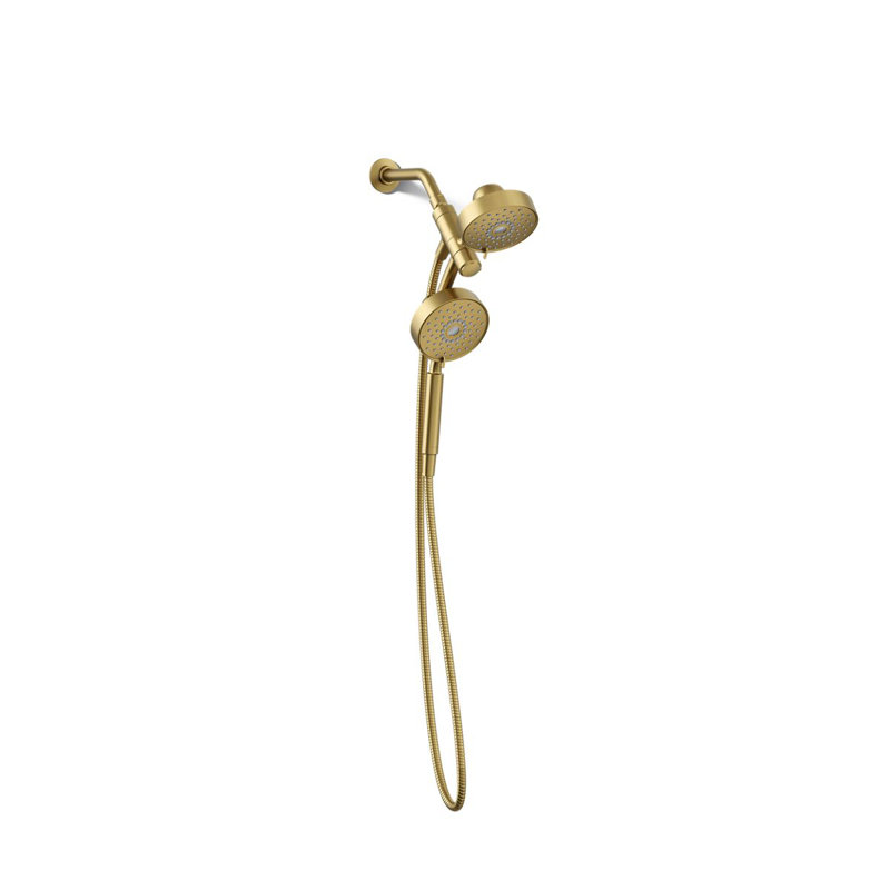 Ensemble de douche 2 en 1 Purist 1,75 gallons par minute, Doré