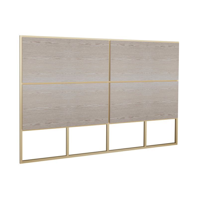 Euclid Headboard, Double (4'6), Brass Brushed
