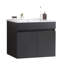 Meuble-lavabo simple 24 po avec plateau en céramique Kajuan