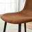 Ergonomic Upholstered Dining Chair with Metal Legs, Set of 6-384739023