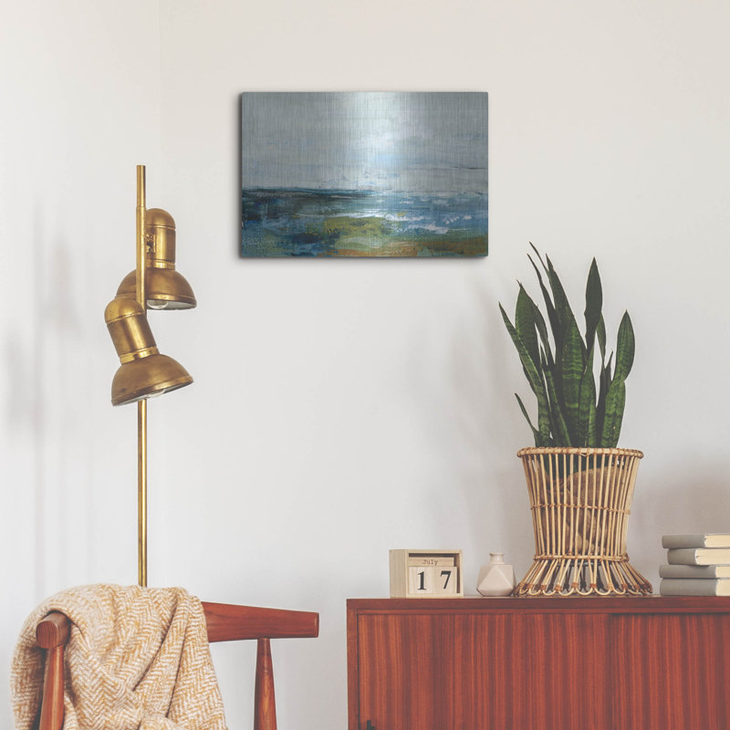 Ivy Bronx «Morning Seascape» par Silvia Vassileva, art mural en métal, H 16 po x l 24 po