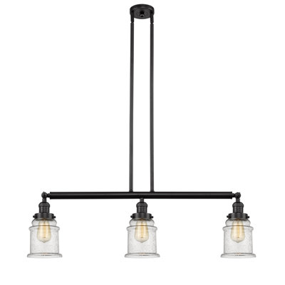 Luminaire suspendu linéaire pour îlot de cuisine à 3 lumières Galaviz