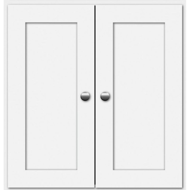 Simplicity Bathroom Cabinet, Satin White