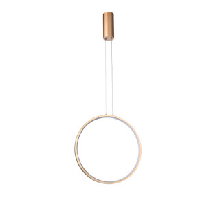 1 - Light LED Waggon Wheel Pendant