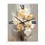 Horloge murale florale grise et verte-867472271