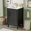 Meuble-lavabo de 20 pouces avec lavabo, porte à fermeture en douceur et tablette réglable en forme de U pour les petites salles de bain-550725395