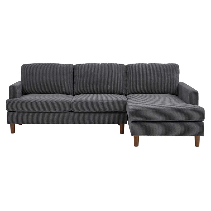 Prado 97" Wide Sofa & Chaise With Solid Wood