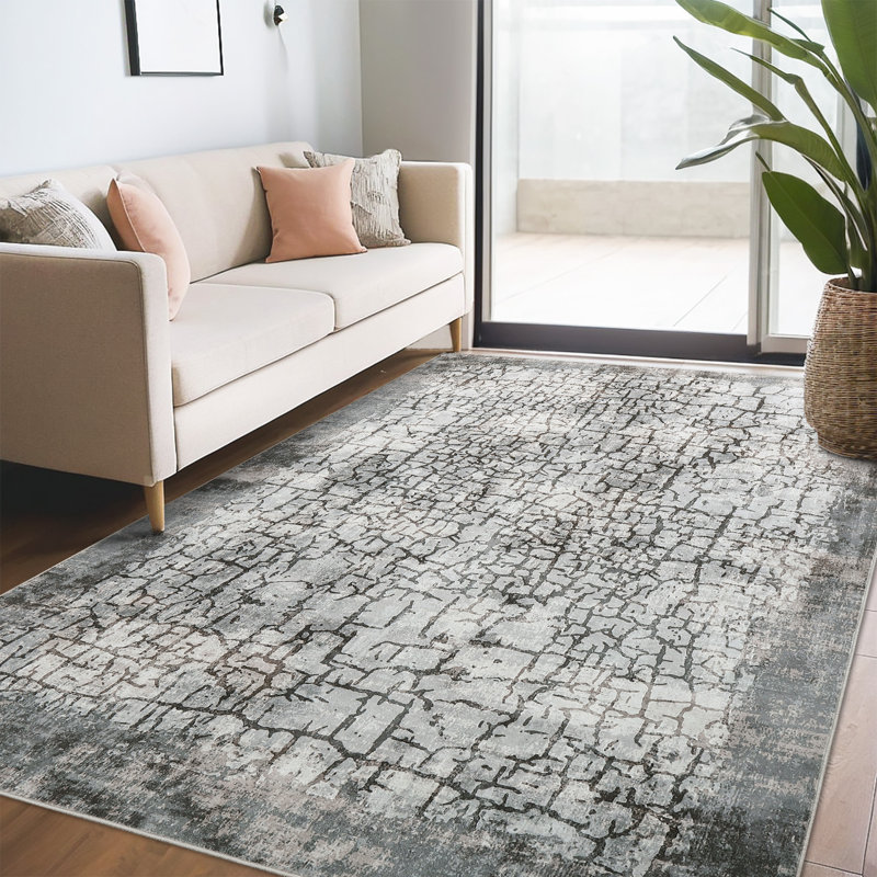 Tapis lavable pour la salle de séjour, Rectangle 9 pi x 12 pi