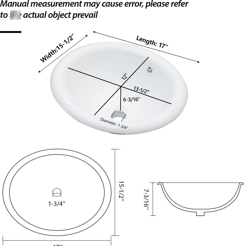 Lavabo de salle de bain en céramique blanc semi-encastré de 17 po x 15,5 po, conception ergonomique, résistance aux taches et aux égratignures, processus d'installation rapide, style minimaliste moderne, surface, facile