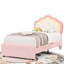 Avalie Upholstered LED Kids Bed with Drawer & Adjustable Headboard-131979670-131979664