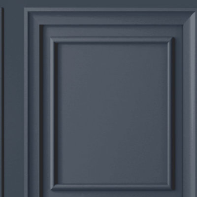 Laura Ashley Redbrook Wood Panel Dark Seaspray Wallpaper