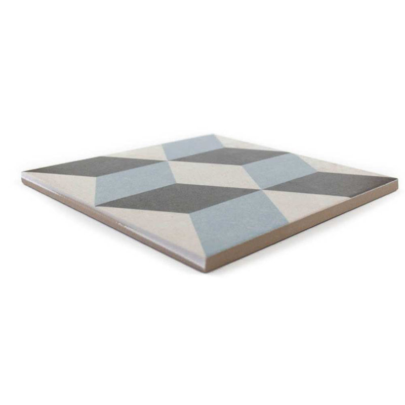 Prism 9" x 9" Patterned Matte Porcelain Wall & Floor Tile