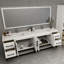 Meuble-lavabo mural 84 po avec support double en acrylique renforcé Victoria-98932730