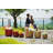 Set of 3 Ceramic Flowerpots, Modern Planters for Patio, Garden, and Windowsill - Finish-1423993339