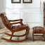Chaise berçante en chêne massif de qualité-102403457