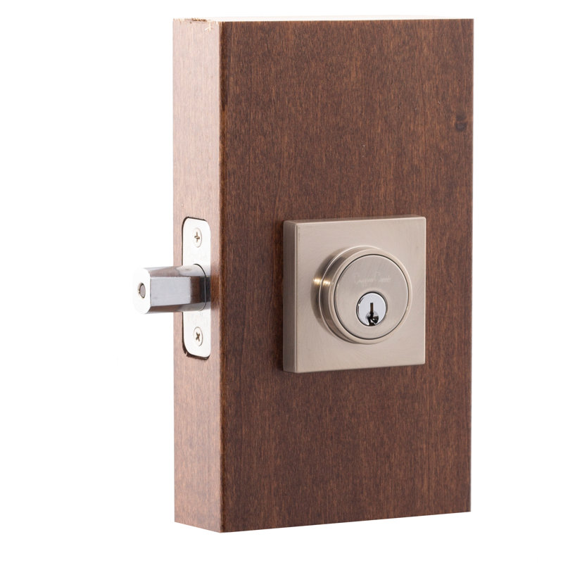 Single Cylinder Deadbolt, Satin Stainless