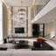 Lustre en or 18 lumières avec détails en cristal transparent Dominguez-37534945