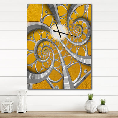 Time Spiral in Antique Style - Modern wall clock