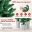 Ensemble de 3 arbres de Noël en pot