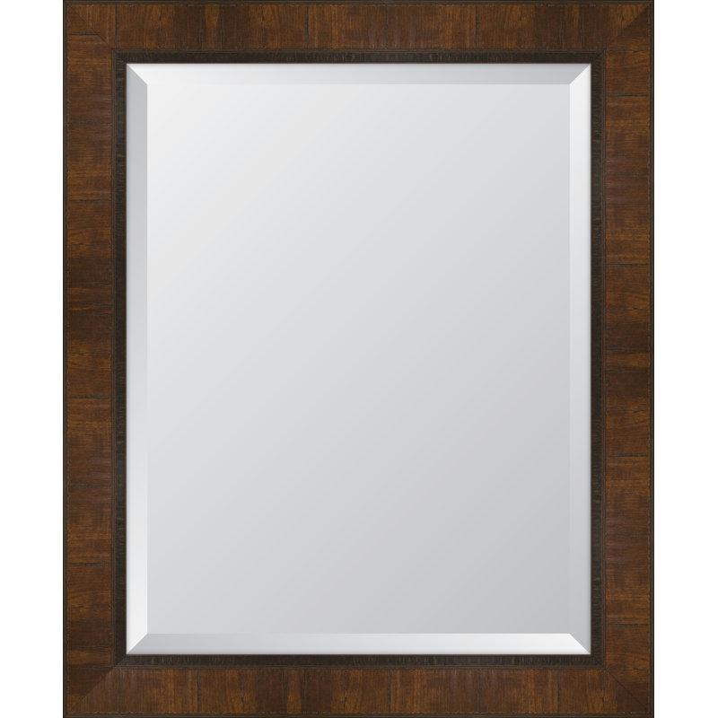 Gullion Wall Mirror, 34" H x 28" W, Walnut