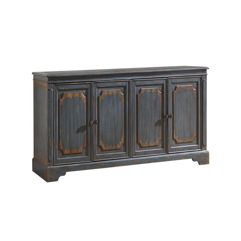 Dalgard TV Stand, Bleu, 32"H x 65"W x 16"D