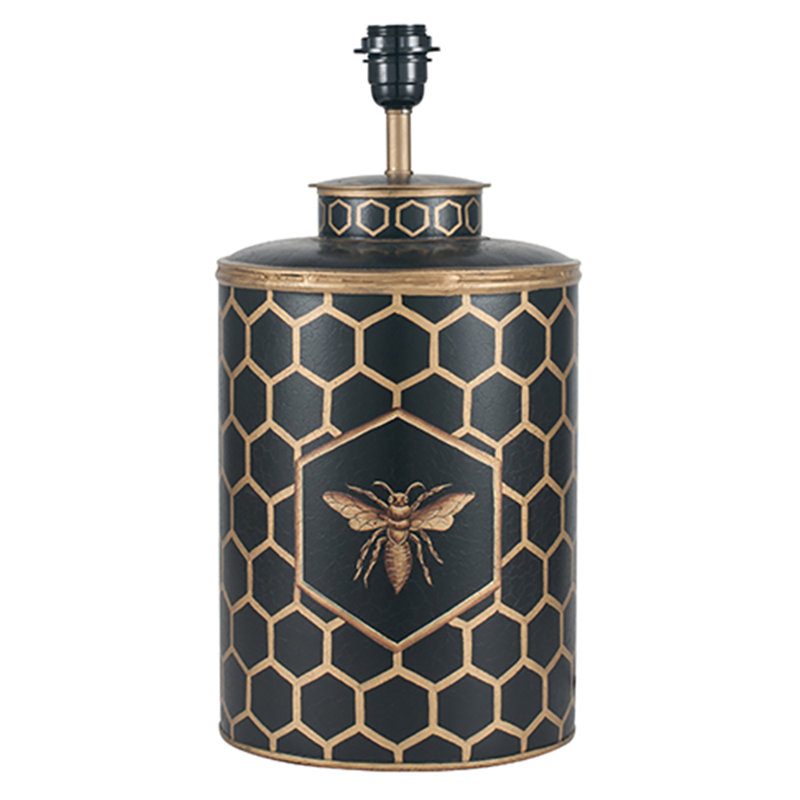 Ahanu Metal Lamp Base Lamp, Black