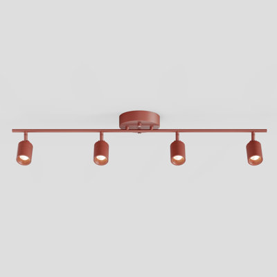 Shura 4-Light Integrated LED Track Light w/ Rotatable Heads, 3 ft. Track Lighting Kit, 3000k, 2240 Lumen