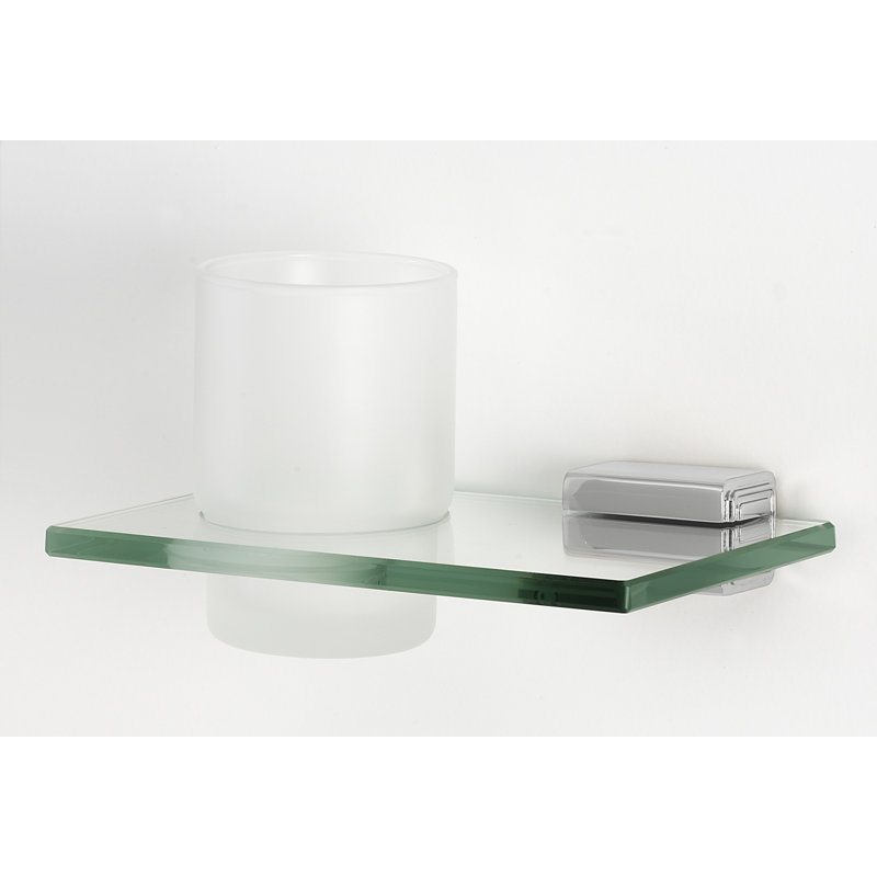 Cube Bathroom Accessory, Polished Chrome
