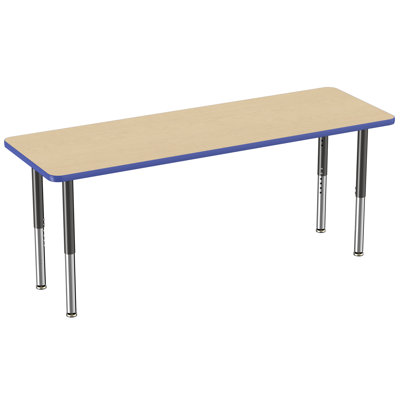 Rectangle T-Mold Adjustable Height Activity Table