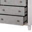 Commode rustique gris et blanc vieilli