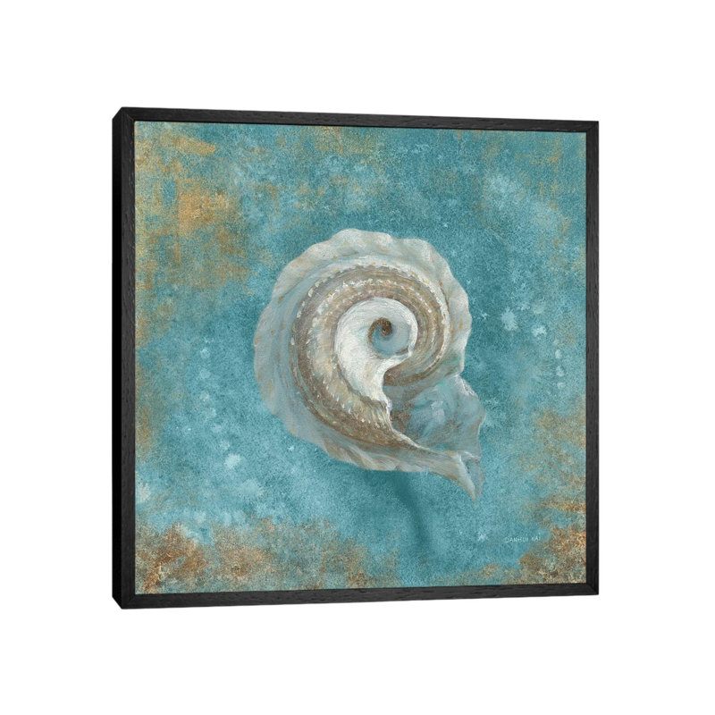 Treasures From The Sea III by Danhui Nai - Print on Canvas, Black Framed, 66.04 cm H x 66.04 cm W