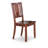 Dudley Dining Room Chairs - Slat Back Wood Seat Chairs, Set of 2, Mahogany-2071940071-2113422640
