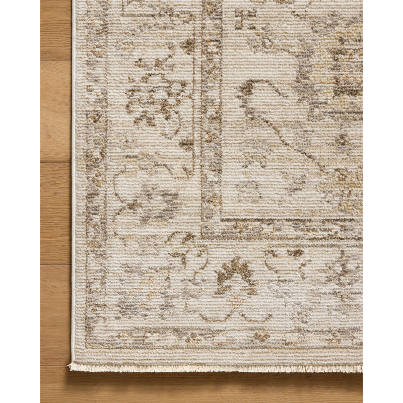 Tapis naturel / pierre Magnolia Home par Joanna Gaines x Loloi Pace, Rectangle 11 pi 6 po x 15 pi 4 po
