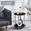 Ensemble de tables de bout en verre de 19,6 po de hauteur Franchino-775822059-775822058